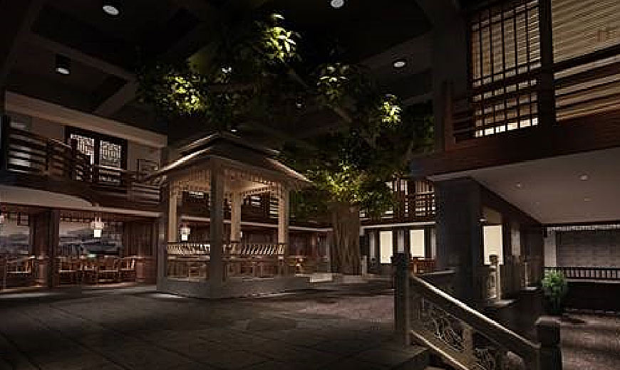 東西小院餐廳設(shè)計的古典文藝范